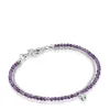 Pulseira em prata e ametista Bold Bear