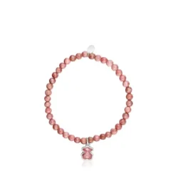 Pulseira em prata e rodonite TOUS Icon Color