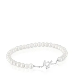 Pulseira escrava com pérolas cultivadas I-Bear