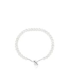 Pulseira escrava com pérolas cultivadas I-Bear