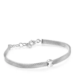 Pulseira estreita Real Sisy em Prata