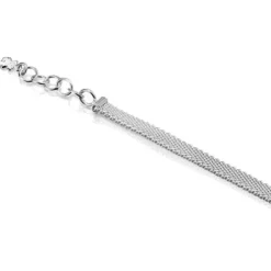 Pulseira estreita Real Sisy em Prata