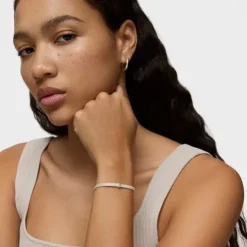 Pulseira estreita Real Sisy em Prata