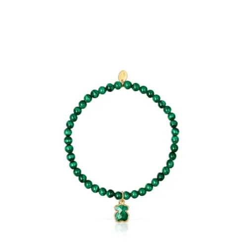 Pulseira Icon Color em Prata vermeil e Malaquite