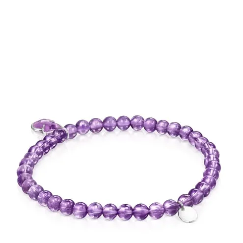 Pulseira Icon Color em Prata e Ametista