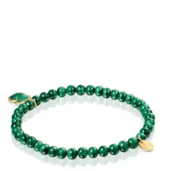 Pulseira Icon Color em Prata vermeil e Malaquite