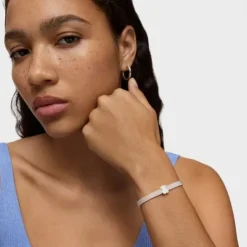 Pulseira Mesh urso em Prata