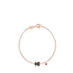 Pulseira Motif em Prata Vermeil rosa