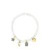Pulseira Nocturne de Pérolas, Prata Vermeil e Diamantes