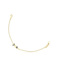 Pulseira Nocturne em Prata vermeil e motivos de Diamantes