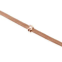 Pulseira Real Sisy em Prata Vermeil rosa com Pérola