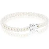 Pulseira Sweet Dolls menina em Prata e Pérolas