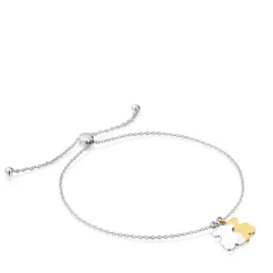 Pulseira urso corrente bicolor Sweet Dolls