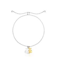 Pulseira urso corrente bicolor Sweet Dolls