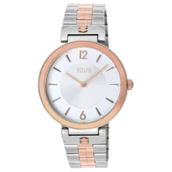 Relógio analógico com bracelete em aço e aço IPRG rosado S-Band