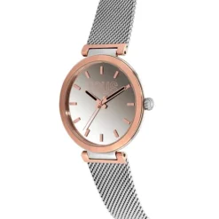 Relógio analógico com bracelete em aço e caixa de alumínio na cor IPRG rosado TOUS S-Mesh Mirror