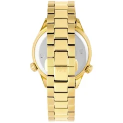 Relógio analógico com bracelete em aço IPG dourado e mostrador dourado TOUS Now