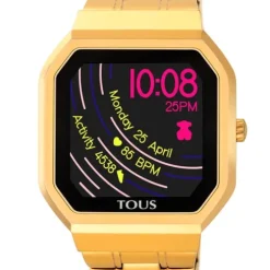 Relógio B-Connect em aço IP dourado