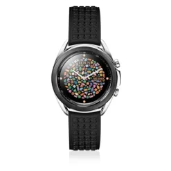 Relógio Samsung Galaxy Watch3 X TOUS em aço IP preto com correia em silicone preto