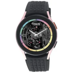 Relógio Samsung Galaxy Watch 5 X TOUS smartwatch em alumínio rosa com banda de silicone rosa