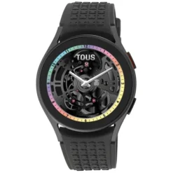 Relógio Samsung Galaxy Watch 5 X TOUS smartwatch em alumínio cinzento com banda de silicone cinzenta