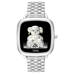 Relógio smartwatch com bracelete em aço D-Connect