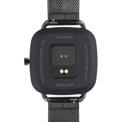 Relógio smartwatch com bracelete em aço IP preto D-Connect
