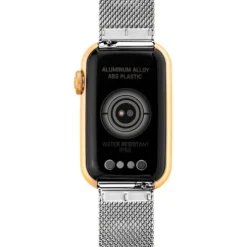 Relógio smartwatch com bracelete em aço e caixa de alumínio na cor IPG dourado TOUS T-Band Mesh