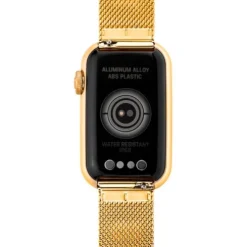 Relógio smartwatch com bracelete em aço IPG dourado e caixa de alumínio na cor IPG dourado TOUS T-Band Mesh