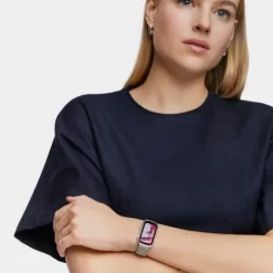 Relógio smartwatch com bracelete em aço e caixa de alumínio TOUS T-Band Mesh