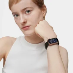 Relógio smartwatch com bracelete em aço IP cinzento e caixa de alumínio na cor IPRG rosado TOUS T-Band Mesh
