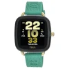 Relógio smartwatch com correia em silicone verde D-Connect