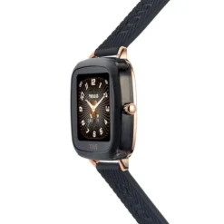Relógio smartwatch com correia em silicone preto D-Connect