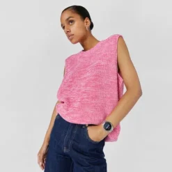 Relógio smartwatch T- Shine Connect com bracelete em aço e zircónias pretas