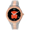 Relógio smartwatch T-Bear Connect com bracelete em aço e aço IP rosado