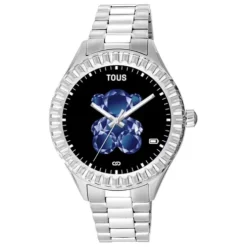 Relógio smartwatch T-Bear Connect com bracelete em aço
