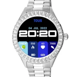 Relógio smartwatch T-Bear Connect com bracelete em aço