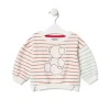 Sweatshirt às riscas com Bold Bear Casual cor única