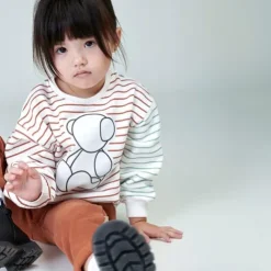Sweatshirt às riscas com Bold Bear Casual cor única
