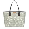 Tote bag grande Kaos Mini bege e preta com nécessaire