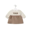 Vestido de bebé para menina Classic bege