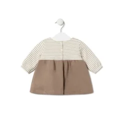 Vestido de bebé para menina Classic bege