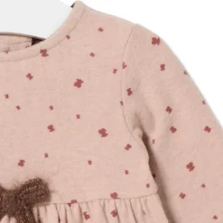 Vestido de menina com Ursos Pink cor-de-rosa